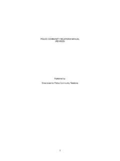 (PDF) POLICE COMMUNITY RELATIONS MANUAL (REVISED) Publishe.